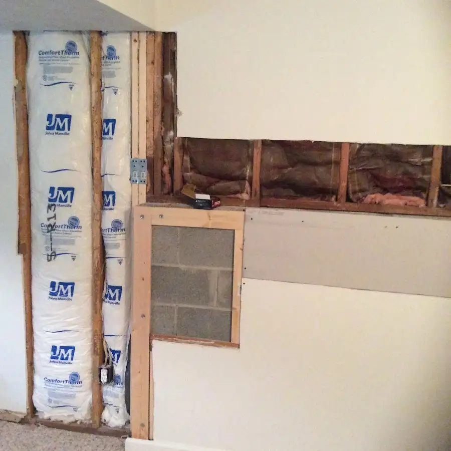 Wall insulation replacement during Structural Drying in Thousand Palms